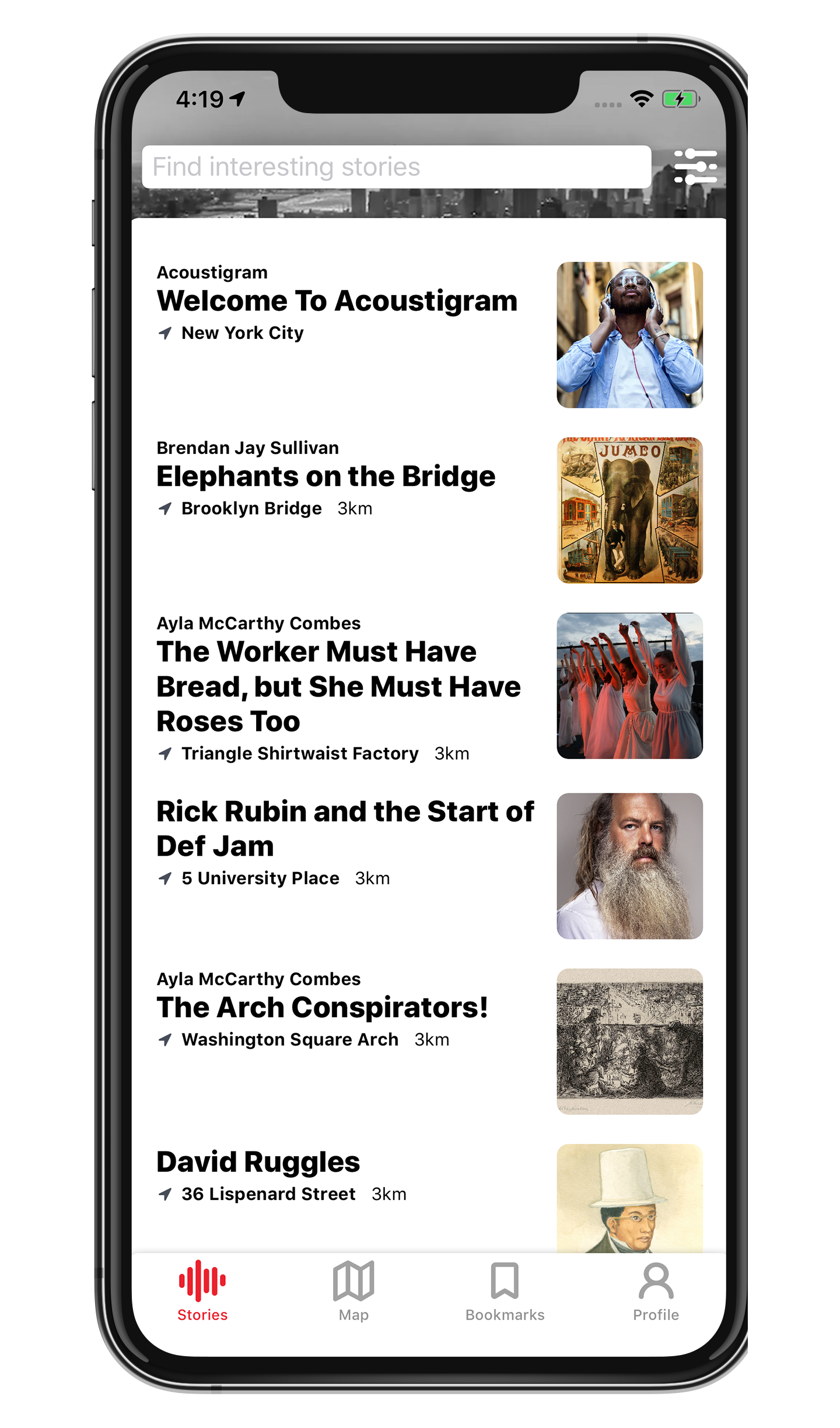 Acoustigram app